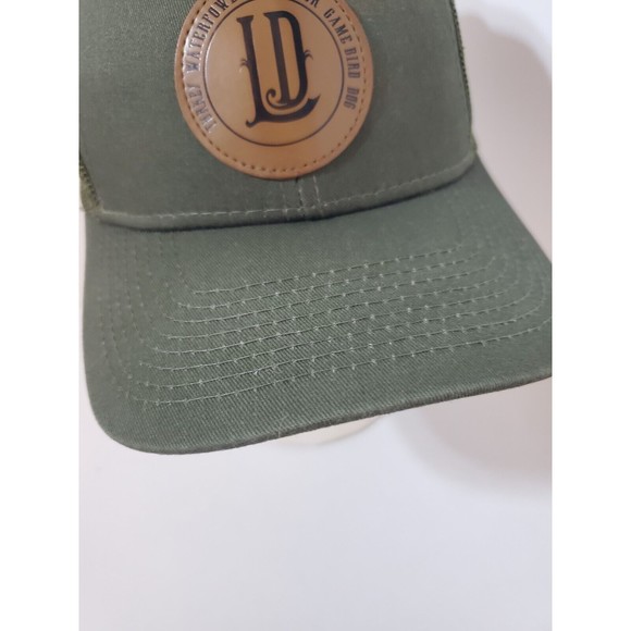 Lucky Duck Premium Decoys Mesh Back Leather Patch Trucker Hat - Picture 3 of 9